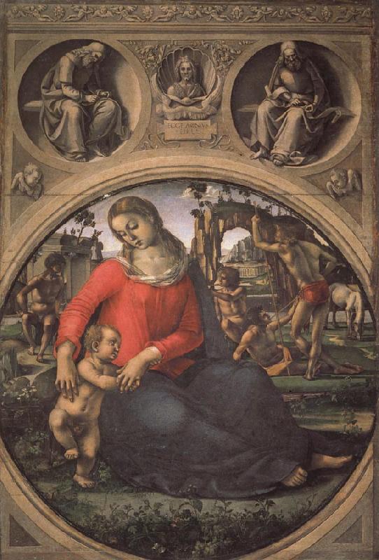 Madonna and Child with Prophets, Luca Signorelli